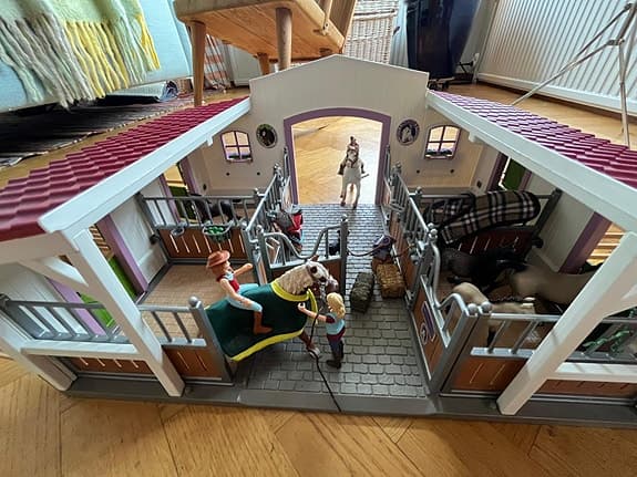 Horse club, Häststall med extra box och hage+ extra hästar.