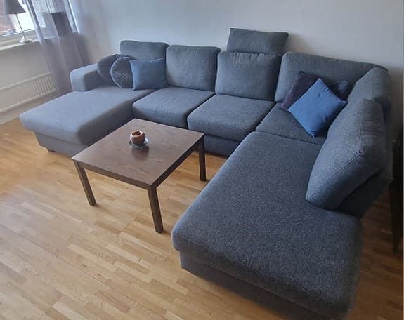 Mio Friday dubbeldivan i antracitgrått