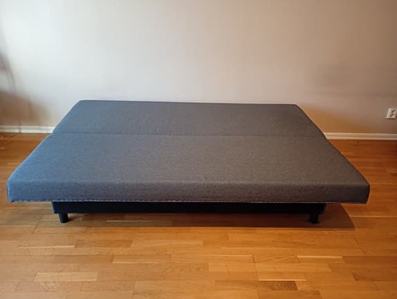 IKEA bäddsoffa grå tyg