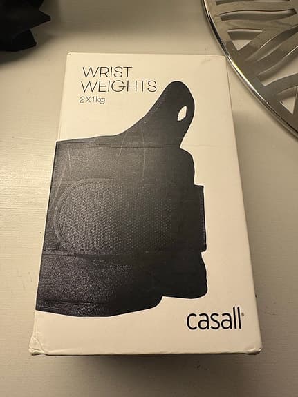 Casall Wrist Weights handledsvikter 2x1 kg svart