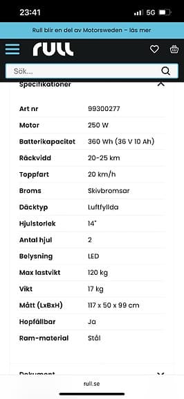 DYU elcykel 14" 250W svart