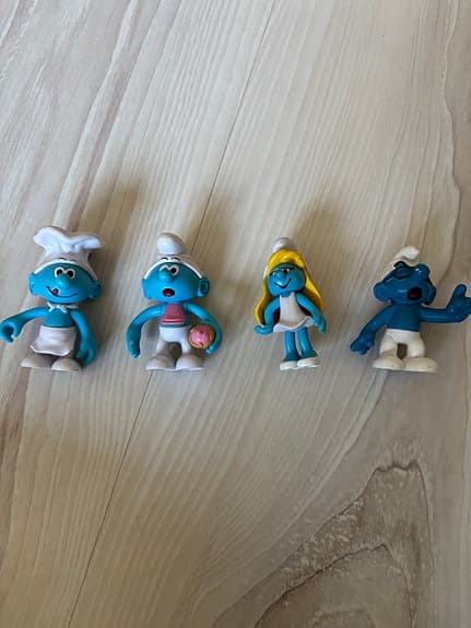 Smurfar lekset från Peyo 2009-2013 plastfigurer
