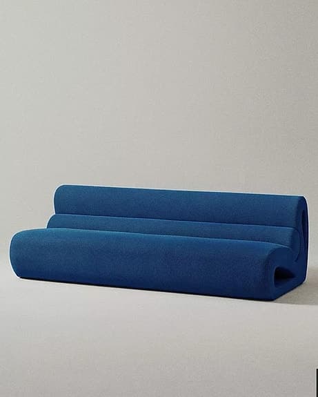 Ny futuristisk soffa blå