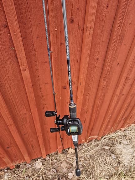 Baitcast set spö, rulle och lina 7,7 fot