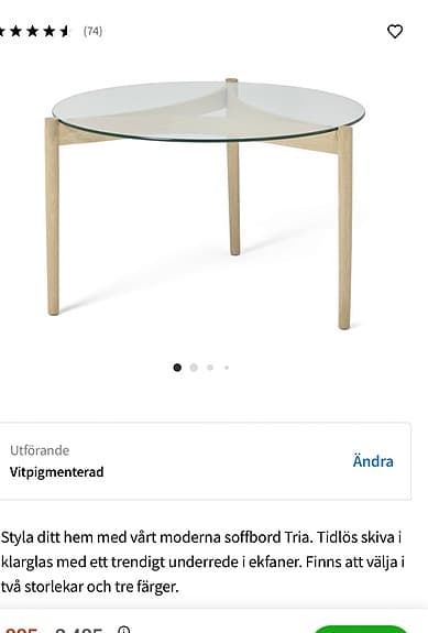 Helt nya soffbord Trias