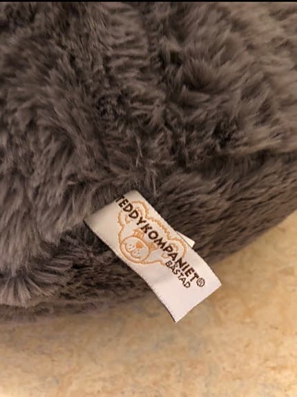85cm Grå Kanin gosedjur Teddykompaniet