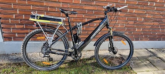 Elcykel för Bud / Foodora / Pendling – 1035Wh + ABUS-lås