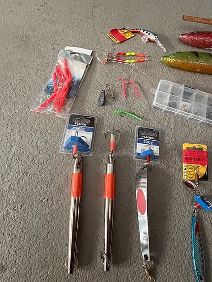 Blandade fiskegrejer