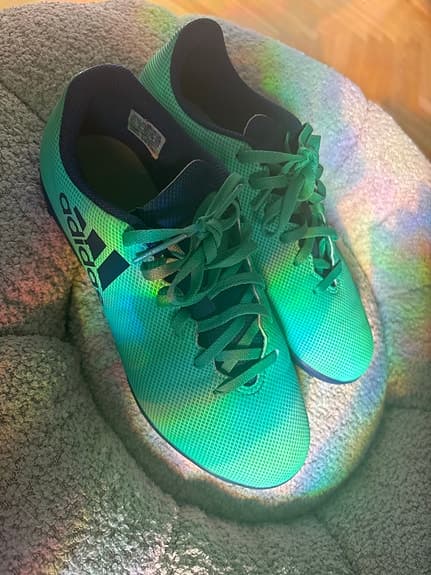 Adidas X fotbollsskor turkos med dobbar