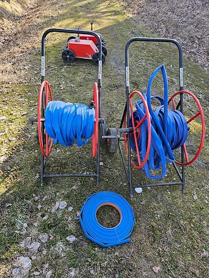 Spridare, slangvindor och slangar