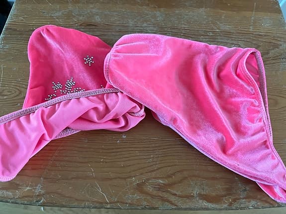 Rosa skridskoöverdrag med snöflingor barn