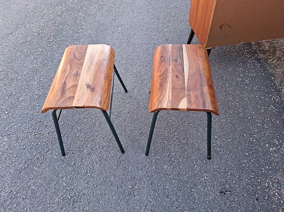 Zara Home pall trä metall brun grön