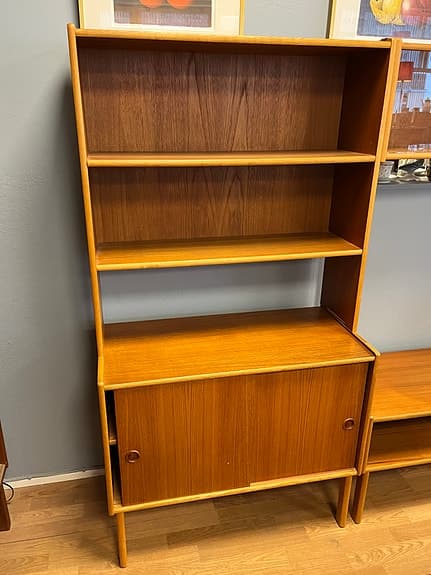 Retro 3-delad Bokhylla i Teak