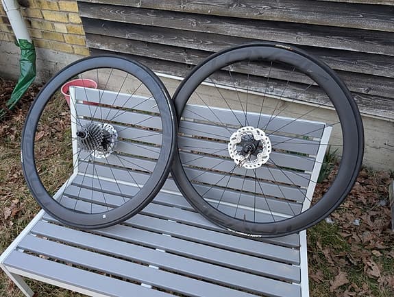 Hjulset i kolfiber, Roval 40 mm