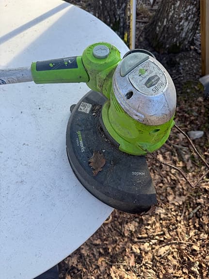 Greenworks grästrimmer 500W grön