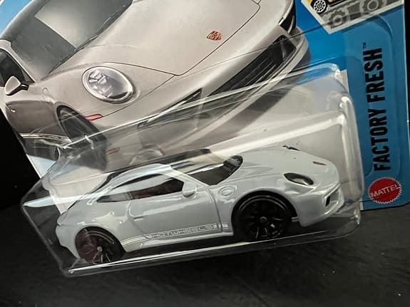 Hot Wheels Porsche 911 Carrera T leksaksbil grå
