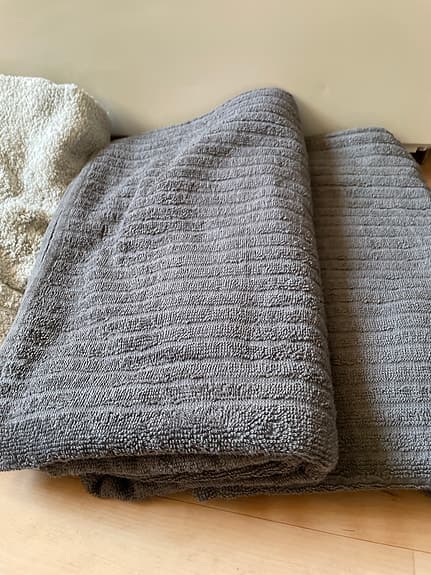 Handdukar i olika storlekar