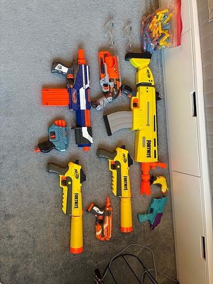 Nerf leksaksvapen blandade modeller flerfärgad