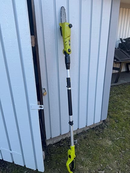 grensåg teleskopmodell batteridriven grön