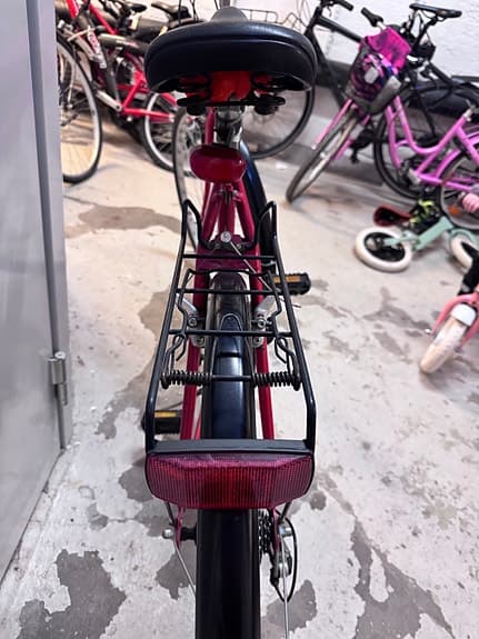 CBS hybridcykel unisex S 28" röd