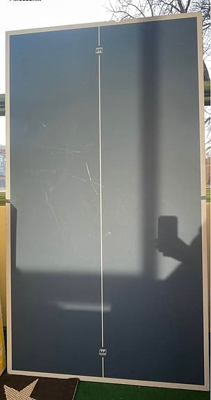 Hopfällbart pingisbord med nät