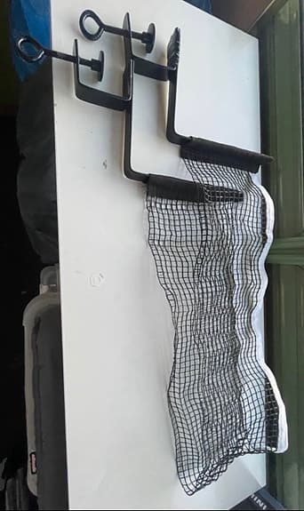 Hopfällbart pingisbord med nät