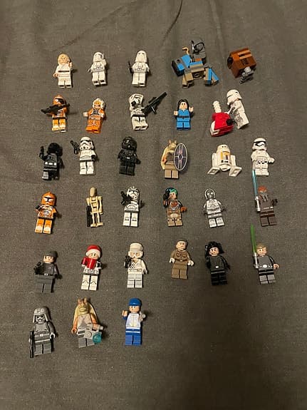 LEGO Star Wars minifigurer blandad samling