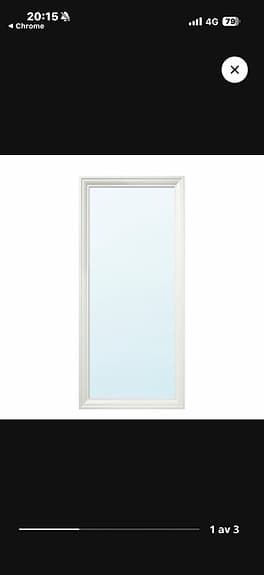 IKEA  spegel vit 65x150