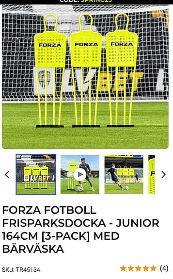 Forza fotboll frisparksdocka 3 pack