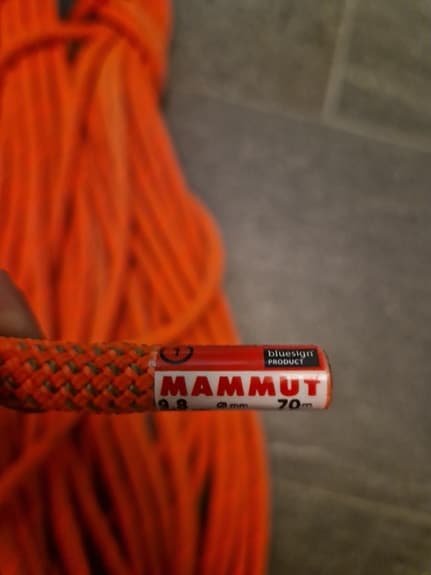 Mammut 9.8 Enkelrep 70m