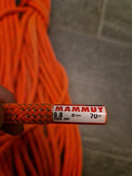Mammut 9.8 Enkelrep 70m