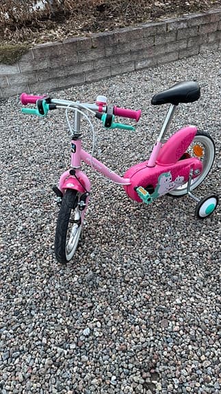 Barncykel med stödhjul