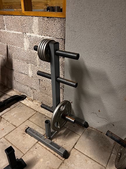 Vikthållare / viktställ för hemmagym – stabil i stål