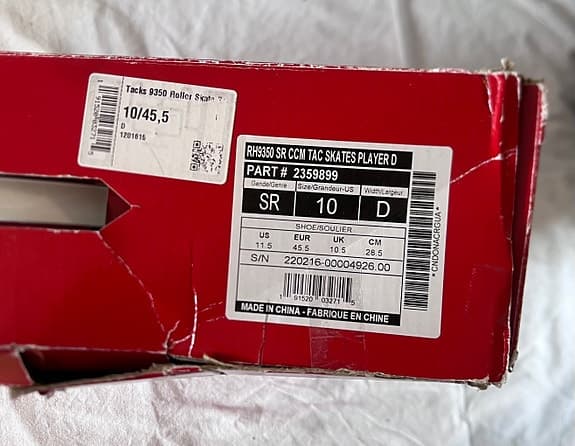 Nya CCM tacks 9350 inlines