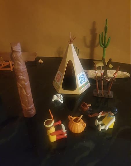 Playmobil indianläger från 70- 80 talet