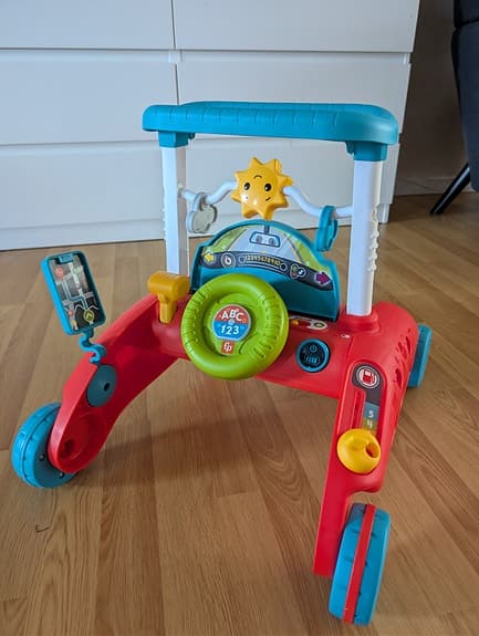 Lära gå/aktivitets vagn