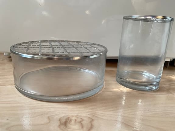 Vaser med lock för blommor