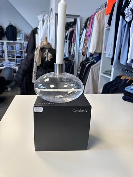 Orrefors ljusstake glas