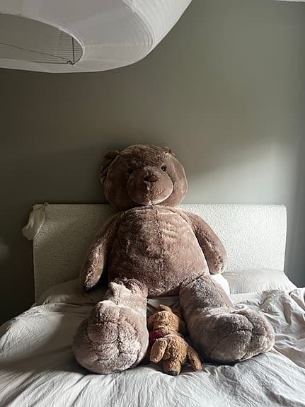 Teddykompaniet stor nallebjörn brun