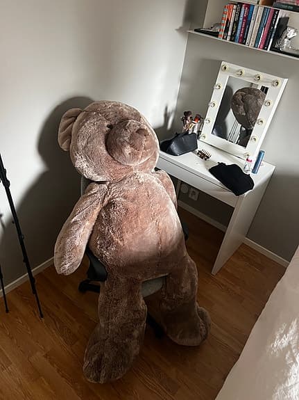 Teddykompaniet stor nallebjörn brun