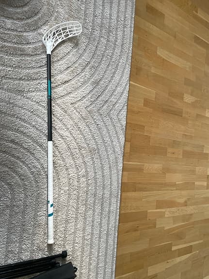 Innebandyklubba vit svart