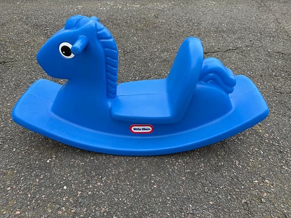 Little Tikes gungdjur blå plast