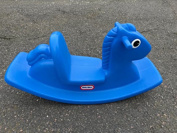 Little Tikes gungdjur blå plast