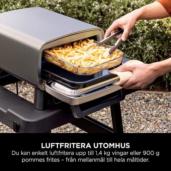 HELT NY Ninja Artisan elektrisk pizzaugn och airfryer för utomhusbruk MO201EU