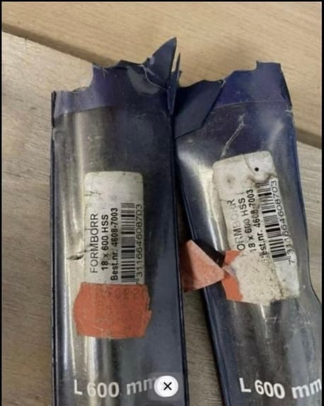 Nya Långa PROFFS Borr 400-600 mm