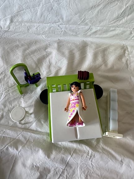 Playmobil lekset sovrum med figur plast flerfärgad