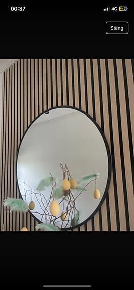 IKEA runda dekoration spegel