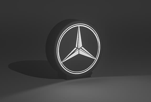 Ditt favorit bil märke som led lampa