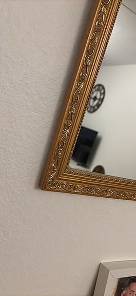 Väggspegel stående eller liggande