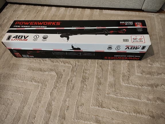 Powerworks 24V grästrimmer batteridriven